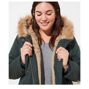 Loft plus size parka